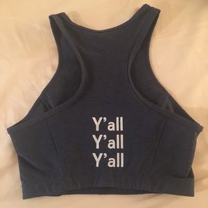 Outdoor Voices Y’all crop top/bra- limited edition